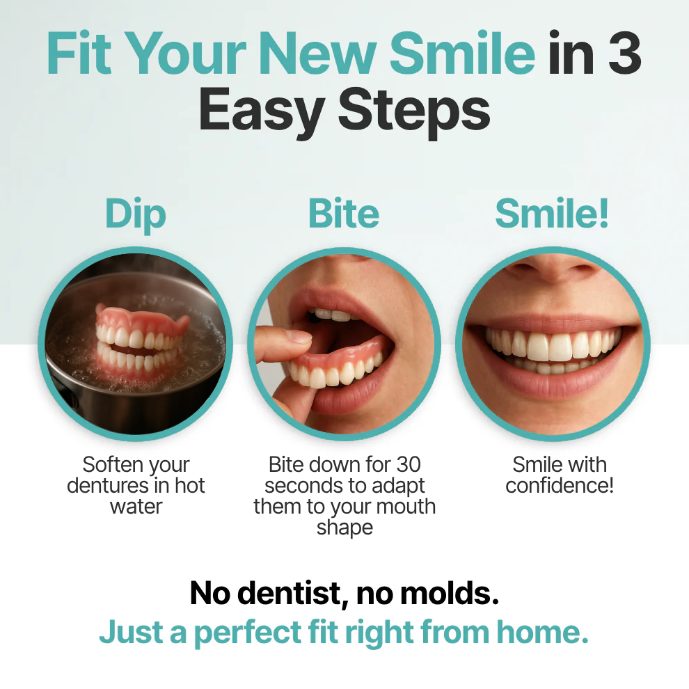 【OFFICIAL STORE】Medazy™ Custom-Fit Full Functional Dentures✨