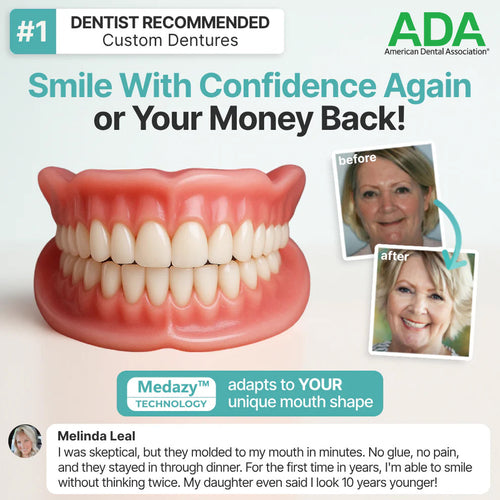 【OFFICIAL STORE】Medazy™ Custom-Fit Full Functional Dentures✨