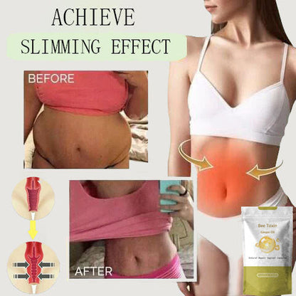 🐝 Bee Toxin Ginger Oil Natural Repair Weight Loss Capsules  (Instant Itching Stopper & Lymph Detox and Slimming & Firming Repair & Tender Natural Capsules PRO)